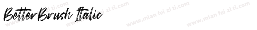 BetterBrush Italic字体转换
